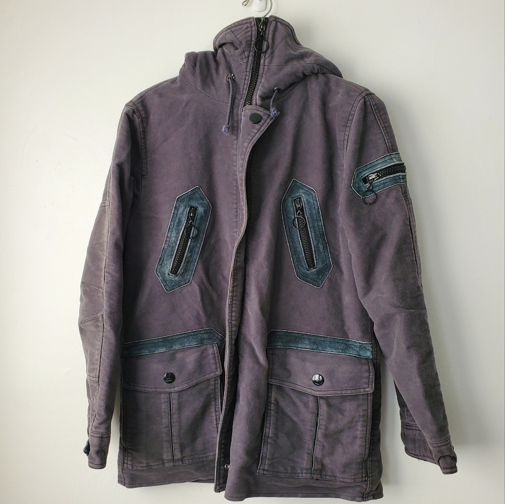 Marc Jacobs Mens Dark Blue Military Style Jacket Size Medium